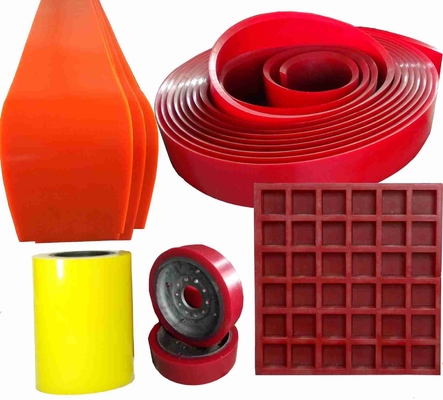 কাস্টম তৈরি কাস্টিং পলিউরেথেন পণ্য PU Urethane চুট লাইনার উপাদান
